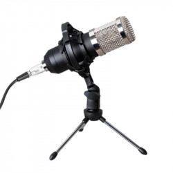 Micrófono nisuta ns-micg3 3,5mm con trípode y soporte anti vibración