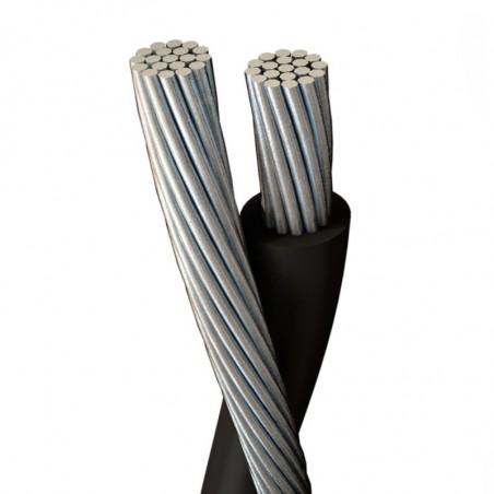 Cable preensamblado de aluminio aislado 1 x 16mm2 + 1 x 16mm2 de aluminio desnudo