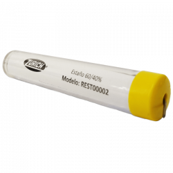 Estaño en tubo zurich 60% 3.0 metros 1.0mm 17 gramos