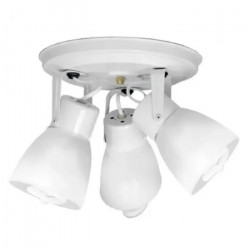 Spot SAN JUSTO LUJAN para 3 luces E27 con tulipa blanco