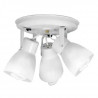 Spot SAN JUSTO LUJAN para 3 luces E27 con tulipa blanco