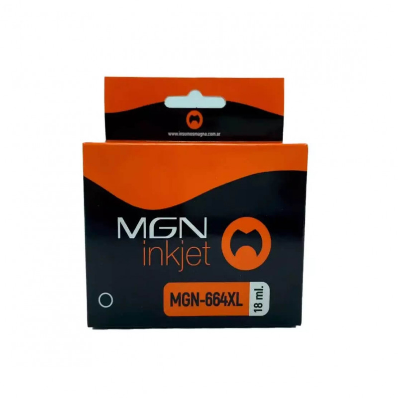 Cartucho magna mgn-664xl n alternativo para hp negro (664 xl)