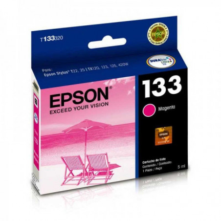 Cartucho para epson original magenta t133320al