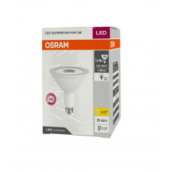 Lampara led osram par38 ip65 e27 de 12w 3000k 25°