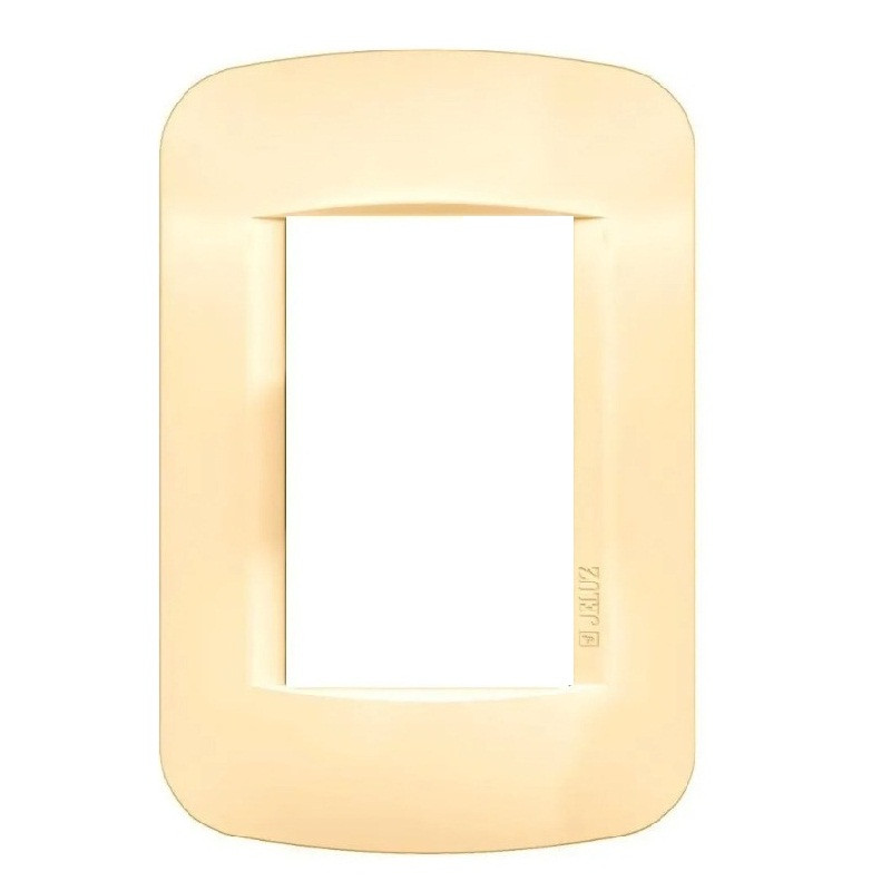 Tapa JELUZ Standard Para Bastidor de 3 Módulos Marfil Tapa JELUZ Standard Para Bastidor de 3 Módulos Marfil