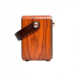 Parlante bluetooth NISUTA NSRV21 radio vintage portátil 5W marrón