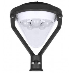 Farola BAEL mini trial fundición aluminio sin louver triangular E27