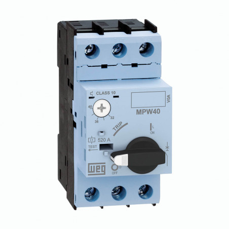 Guardamotor WEG MPW40 termomagnético reg 20-25 a 15cv 380v