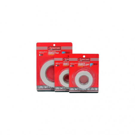 Cinta doble faz tacsa 24 mm x 2 m x 1.8 mm