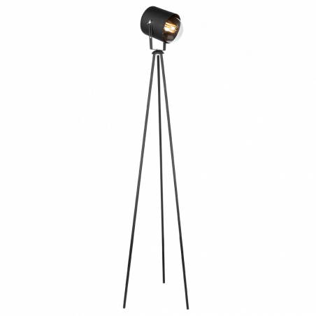 Lámpara de pie CIVAL CINE con trípode negro