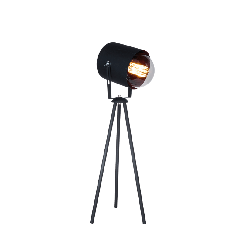 Lámpara de mesa CIVAL cine para 1 luz E27 con trípode negro Lámpara de mesa CIVAL cine para 1 luz E27 con trípode negro