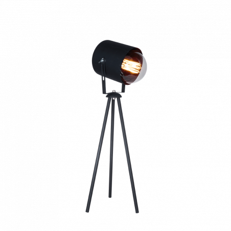 Lampara de mesa cival cine con trípode negro