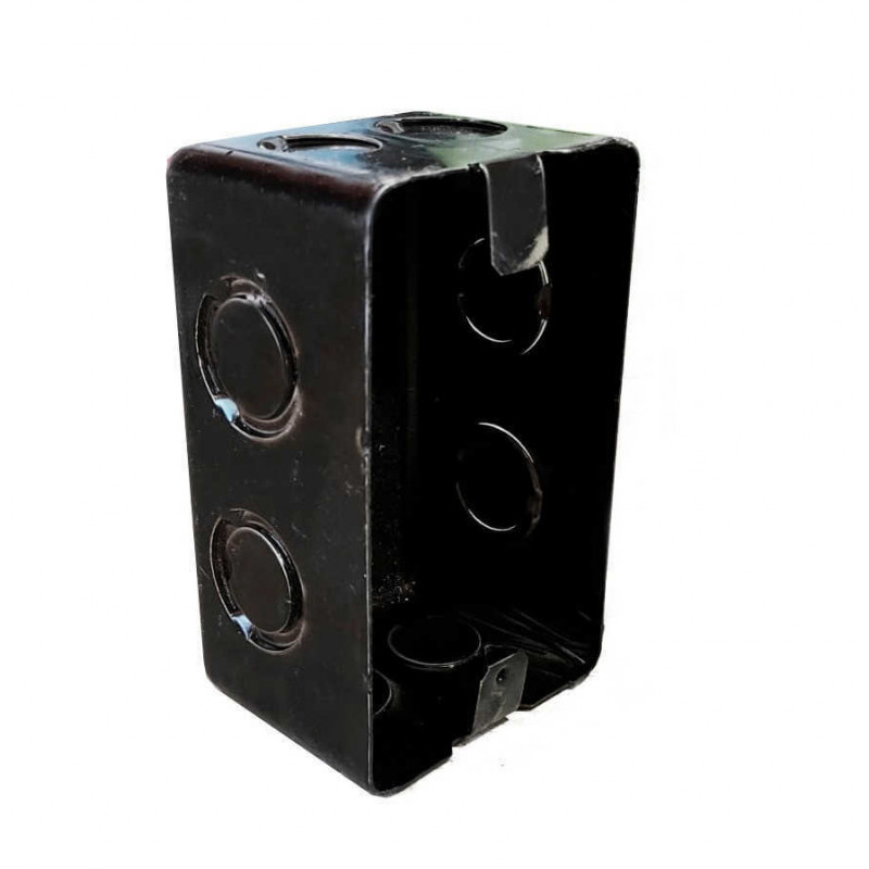 Caja rectangular profunda liviana metálica 6,8x11x6