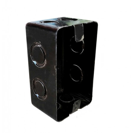 Caja rectangular profunda liviana metálica 6,8x11x6