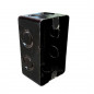 Caja rectangular profunda liviana metálica 6,8x11x6