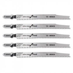 Set hojas para caladora bosch t308b x5 unidades para corte en madera