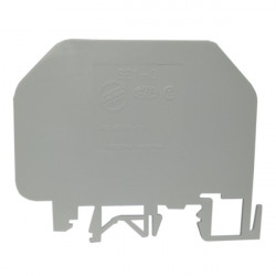 Separador zoloda se1-d-gr para bornes 64x52mm espesor de 1mm gris