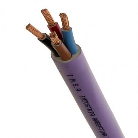 Cable subterraneo de cobre pvc 1,1 kv  4x10 mm2 iram 2178