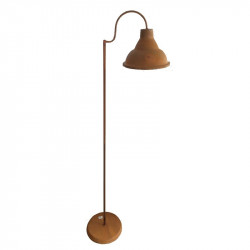 Lámpara de pie cival valle para 1 luz campana de 25 cm color oxidado