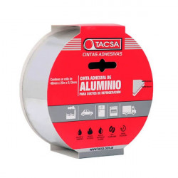 Cinta adhesiva TACSA aluminio 48mm x 25mts