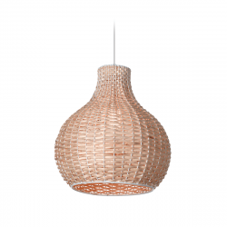 Campana de mimbre CARILUX A17 GOTA de 35cm blanco