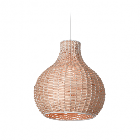 Campana de mimbre CARILUX A17 GOTA de 35cm blanco