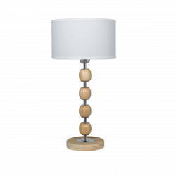 Lámpara de mesa CARILUX vintage para 1 luz E27 4 esferas con pantalla