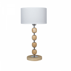 Lámpara de mesa vintage CARILUX para 1 luz E27 4 esferas con pantalla