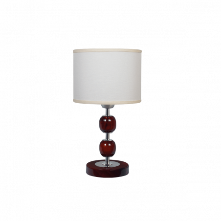 Lampara de mesa vintage CARILUX 508 2 esferas A40cm con pantalla