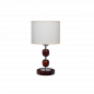 Lámpara de mesa vintage CARILUX E27 2 esferas con pantalla
