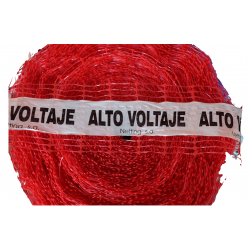 Malla roja peligro alto voltaje NETTING A15cms (rollo x 250mts)