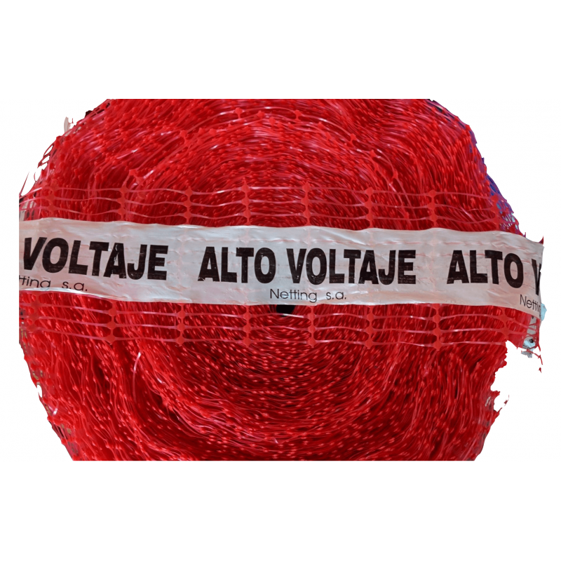 Malla roja peligro alto voltaje NETTING 30cms por metro