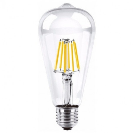 Lámpara led MACROLED filamento pera dimer 8w 1080lm e27 6000ºk luz fria
