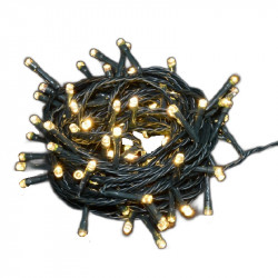 Luz navidad led arroz 100 luces 4 metros blanco calido