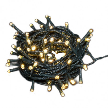 Luz navidad led arroz 100 luces 4 metros blanco calido