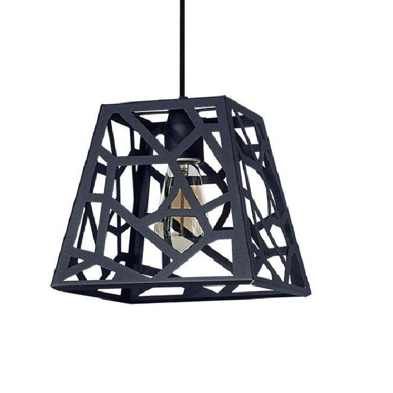 Colgante FERROLUX MERIDA para 1 luz E27 negro Colgante FERROLUX MERIDA para 1 luz E27 negro