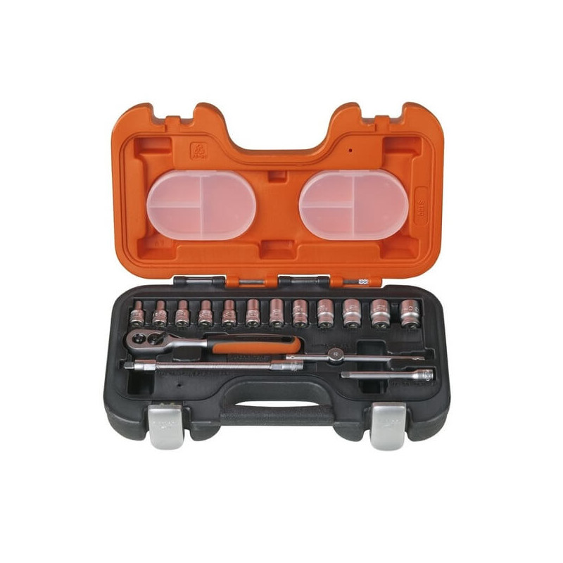 Kit de bocallaves 1/4'' BAHCO S160A 16 piezas + maletín