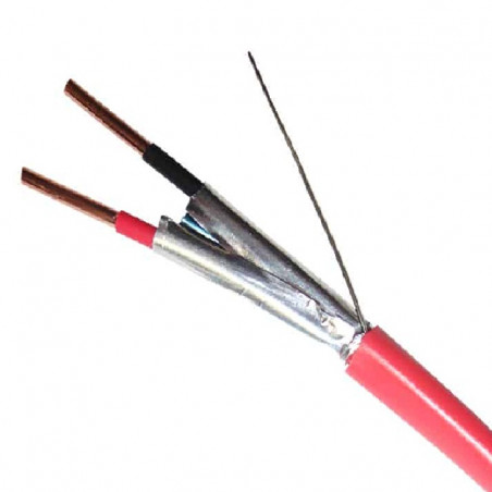 Cable BELDEN dep vc jkt red fplr 75c 2x18mm sol bc pp