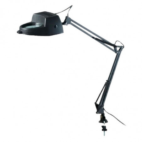 Lupa velador DABOR classic extensible para tablero con morsa negro