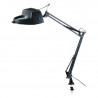 Lámpara de mesa DABOR para 1 luz E27 extensible lupa con morsa negro