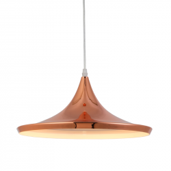 Colgante MARKAS M1211 DIXIE para 1 luz E27 cobre blanco
