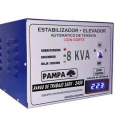 Elevador de tensión PAMPA automático 8KVA 140-245V