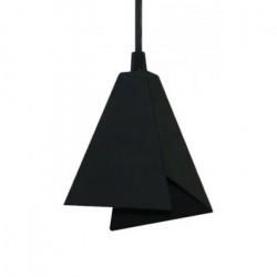 Colgante FERROLUX C-165 tecno trapani para 1 luz GU10 de chapa negro