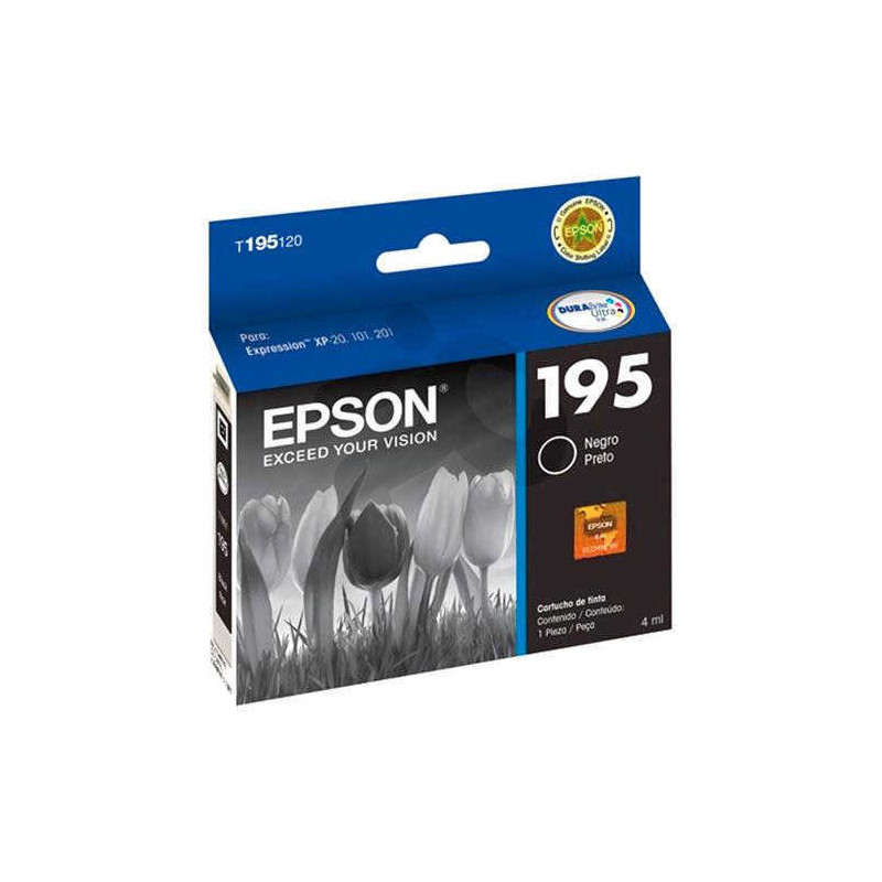 Cartucho para epson original negro t195120 (195)