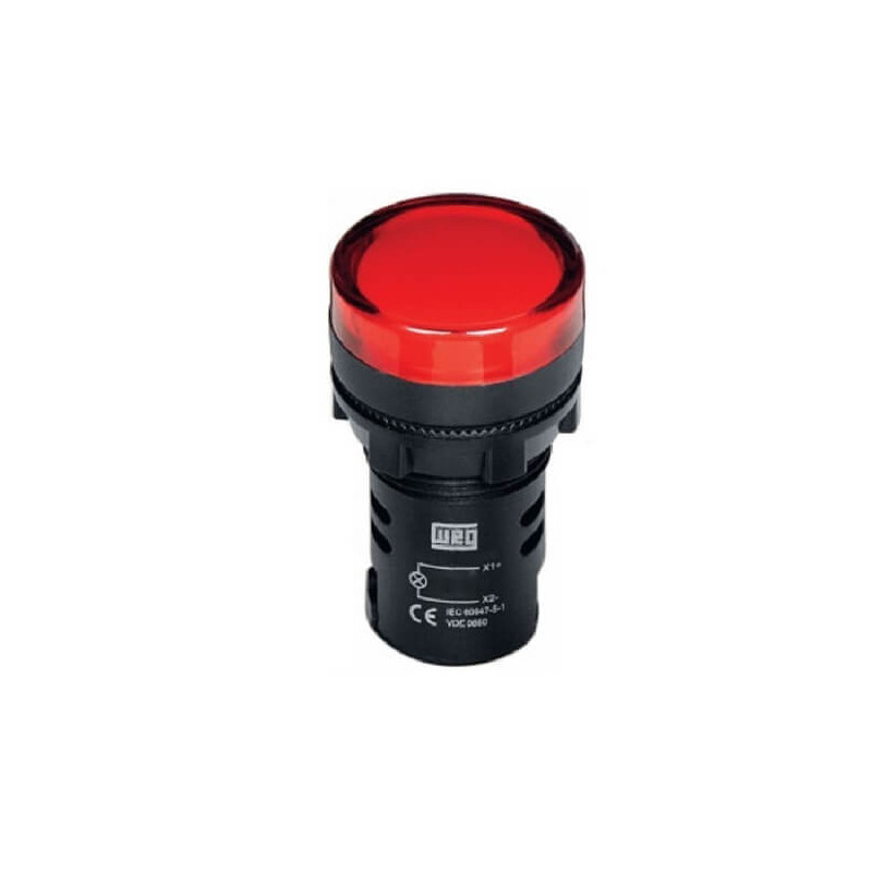 Señalizador luminoso WEG compacto CEW-SM1-D23 22v rojo