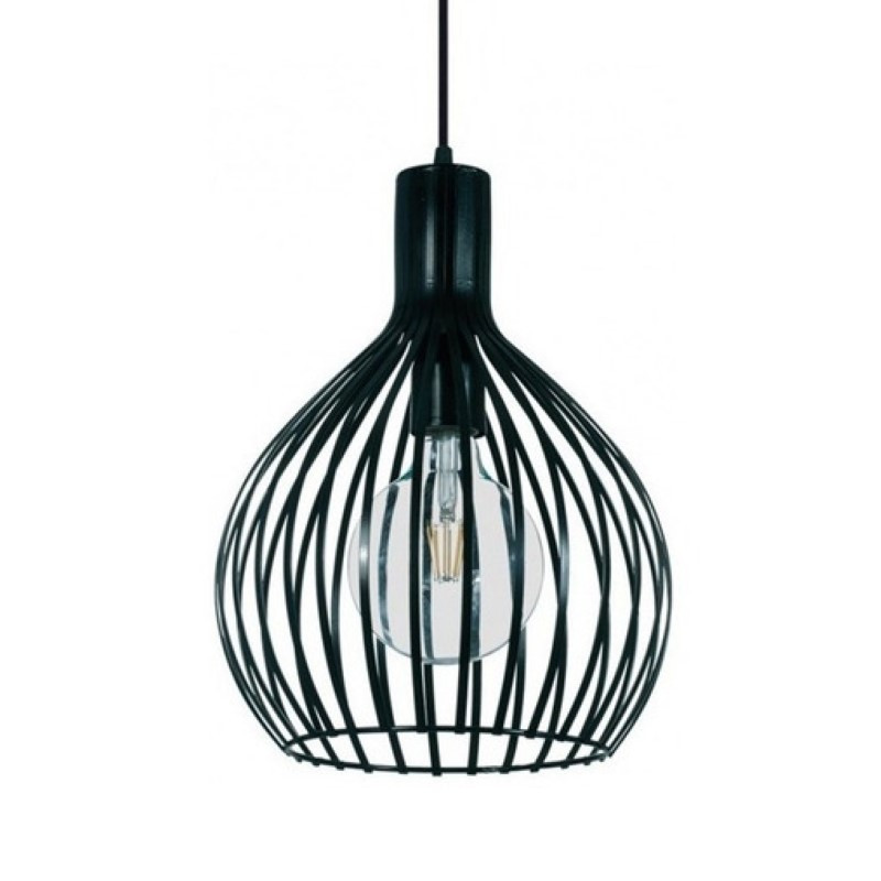 Colgante FERROLUX CUENCA para 1 luz E27 negro Colgante FERROLUX CUENCA para 1 luz E27 negro