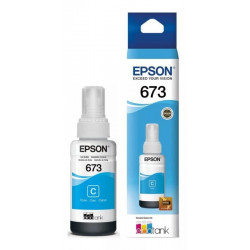 Botellon para epson original cian t673220 (673)