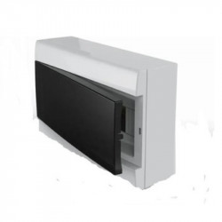 Caja para térmicas SISTELECTRIC de PVC 8 módulos exterior con puerta fume