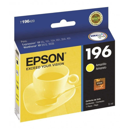 Cartucho EPSON original amarillo t196420al (196)