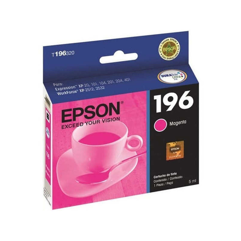 Cartucho EPSON original magenta t196320al (196)